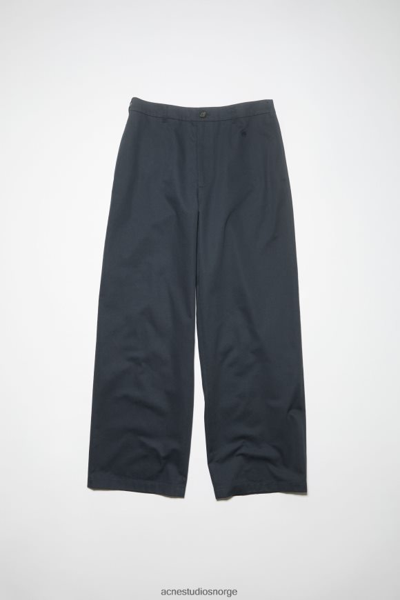 Acne Studios twill chinobukser - normal passform unisex N2PP4F312 klær midnatt blå