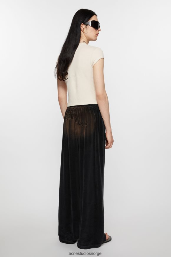 Acne Studios velurbukser N2PP4F1035 klær svart