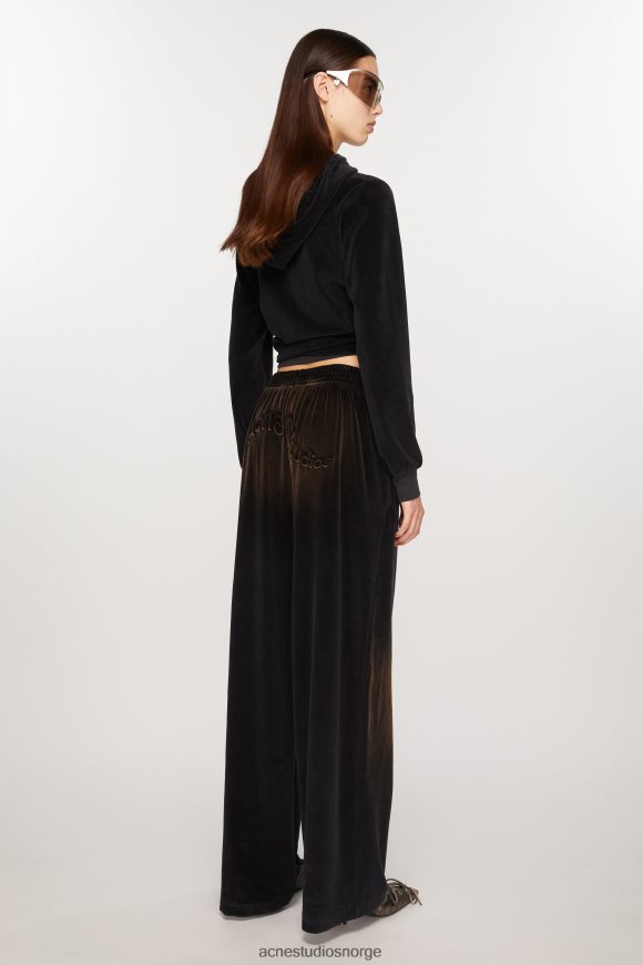 Acne Studios velurbukser N2PP4F286 klær svart