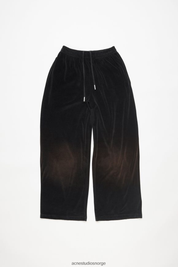 Acne Studios velurbukser N2PP4F286 klær svart