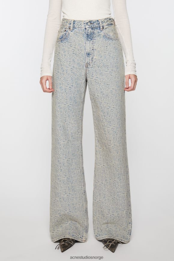 Acne Studios jeans med avslappet passform - 2022 N2PP4F225 klær blå/beige