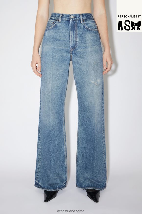 Acne Studios jeans med avslappet passform - 2022f N2PP4F233 klær mellomblå