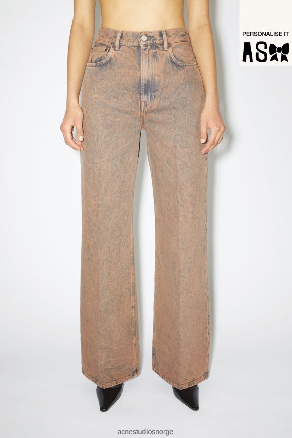 Acne Studios jeans med avslappet passform - 2022f N2PP4F239 klær lys rosa/grå