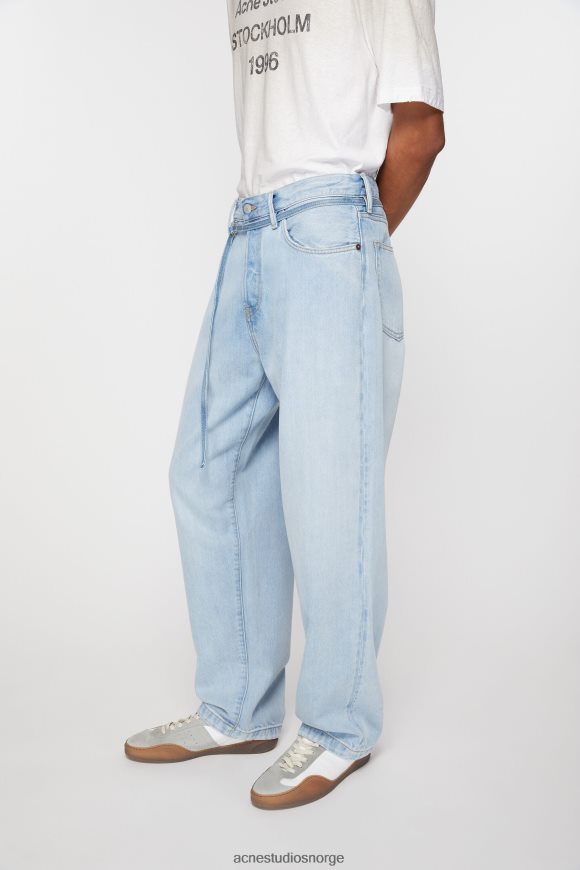 Acne Studios jeans med løs passform - 1991 toj N2PP4F1118 klær lyse blå