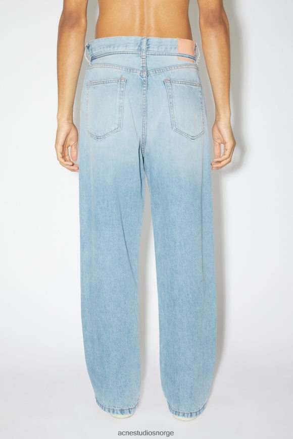 Acne Studios jeans med løs passform - 1991 toj unisex N2PP4F1144 klær lyse blå