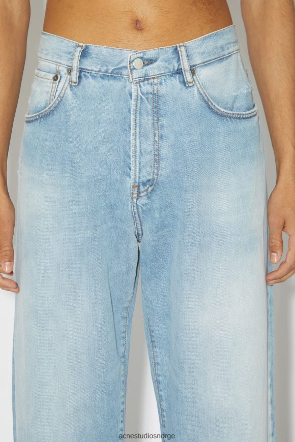 Acne Studios jeans med løs passform - 1991 toj unisex N2PP4F1144 klær lyse blå