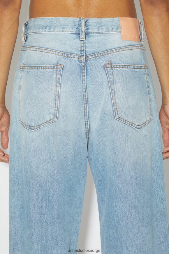 Acne Studios jeans med løs passform - 1991 toj unisex N2PP4F1144 klær lyse blå