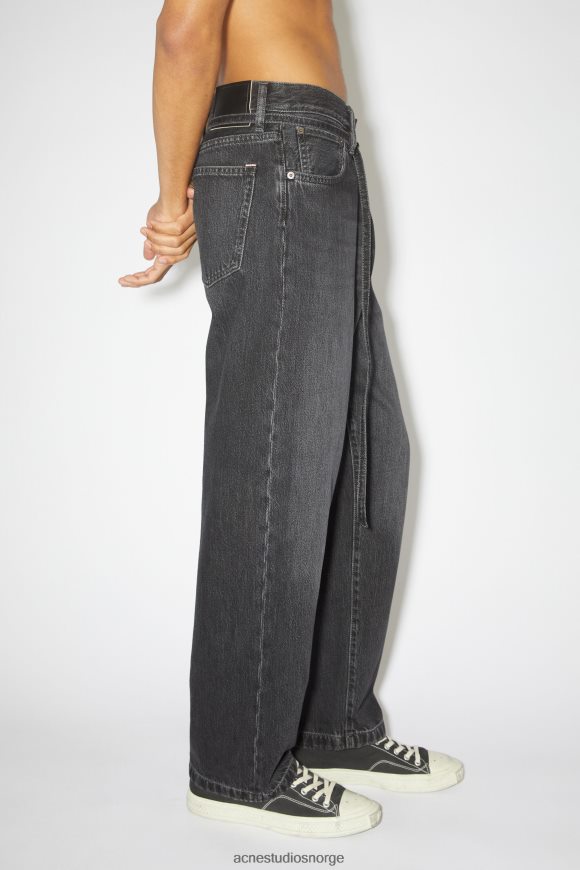 Acne Studios jeans med løs passform - 1991 toj unisex N2PP4F1149 klær svart
