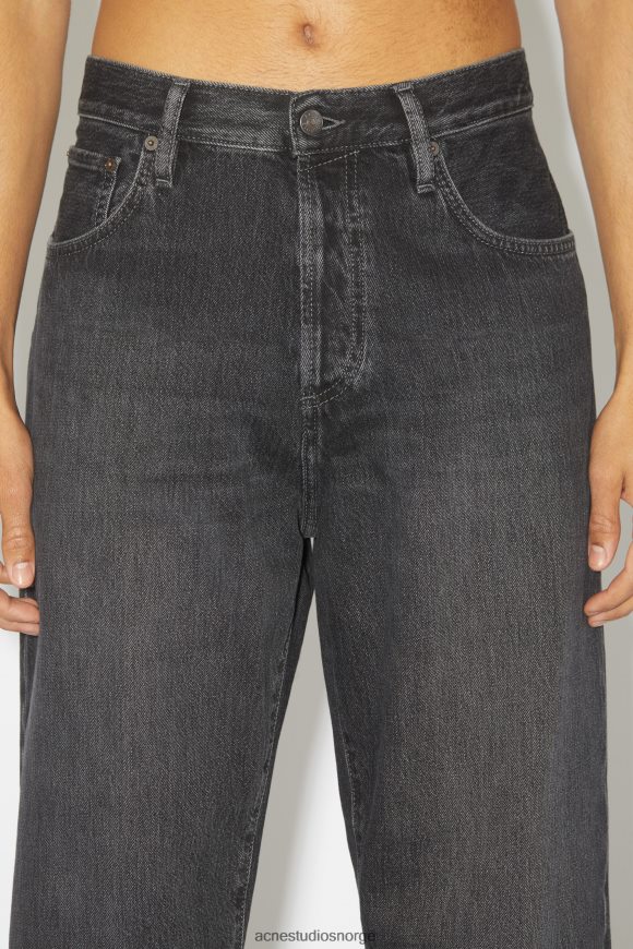 Acne Studios jeans med løs passform - 1991 toj unisex N2PP4F1149 klær svart