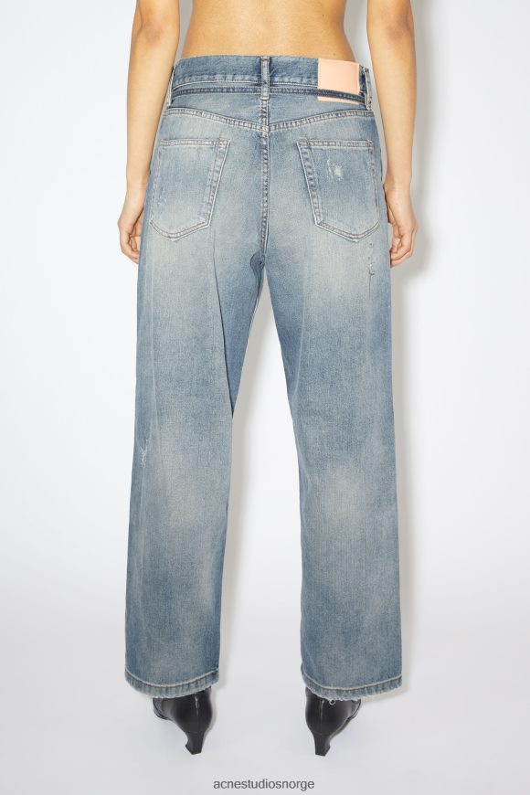 Acne Studios jeans med løs passform - 1991 toj unisex N2PP4F404 klær mellomblå