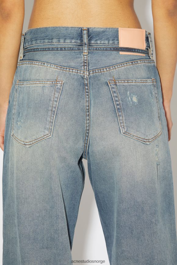 Acne Studios jeans med løs passform - 1991 toj unisex N2PP4F404 klær mellomblå