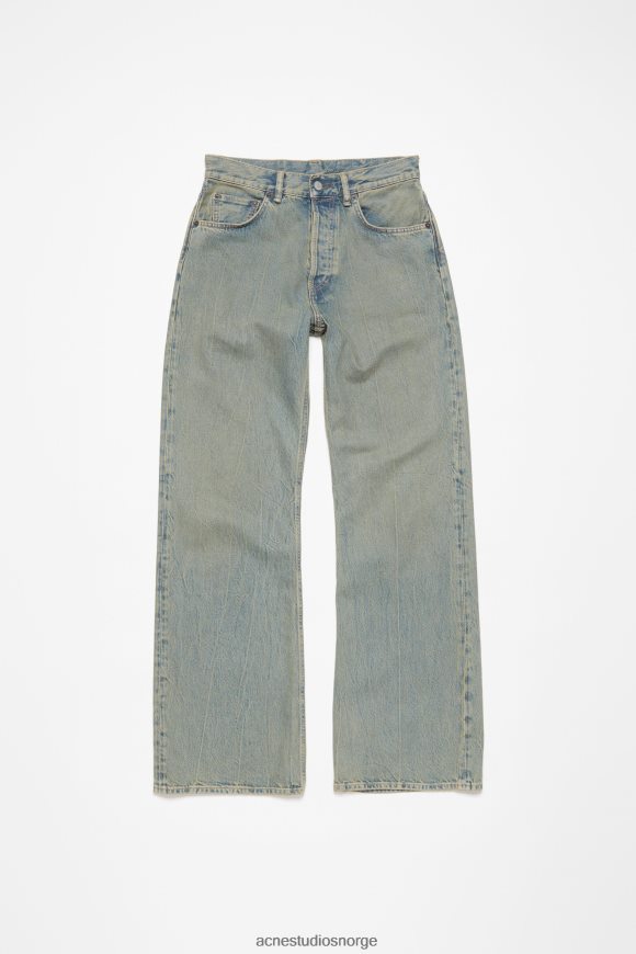 Acne Studios jeans med løs passform - 2021f N2PP4F223 klær blå/beige