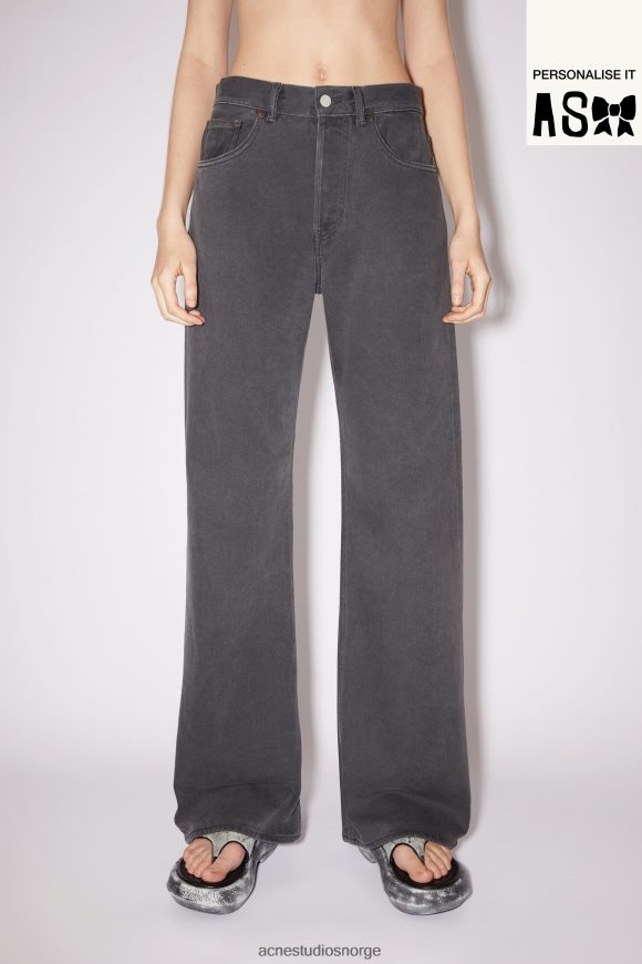Acne Studios jeans med løs passform - 2021f N2PP4F247 klær mørk grå
