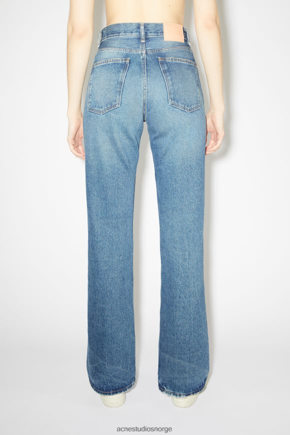 Acne Studios jeans med normal passform - 1977 N2PP4F232 klær mellomblå