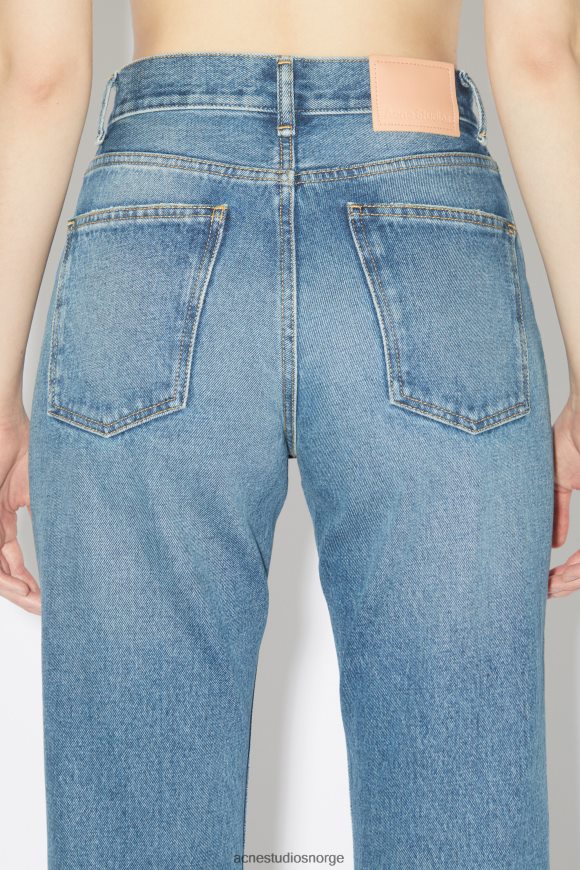 Acne Studios jeans med normal passform - 1977 N2PP4F232 klær mellomblå