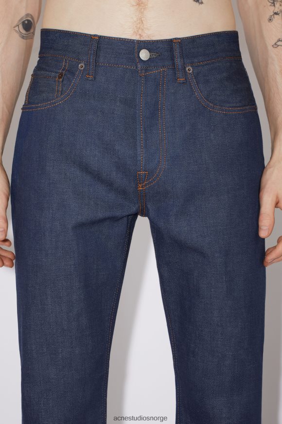 Acne Studios jeans med normal passform - 1992 N2PP4F1148 klær indigo blå