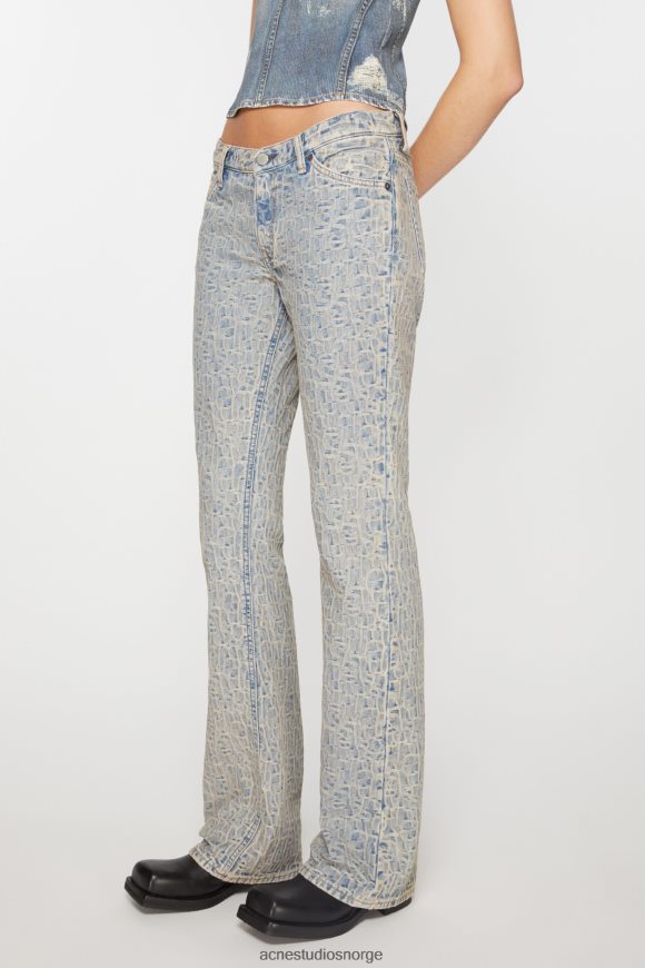 Acne Studios slim fit jeans - 2005 N2PP4F226 klær blå/beige