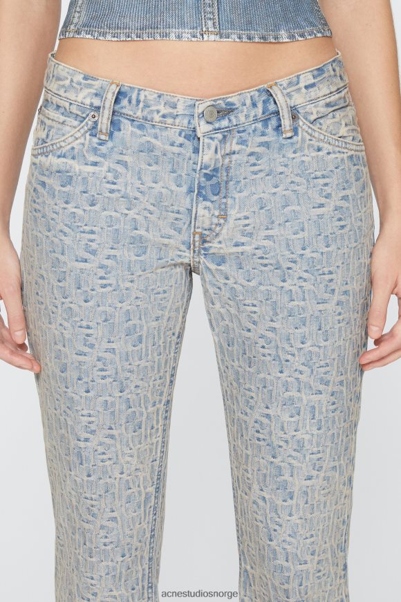 Acne Studios slim fit jeans - 2005 N2PP4F226 klær blå/beige