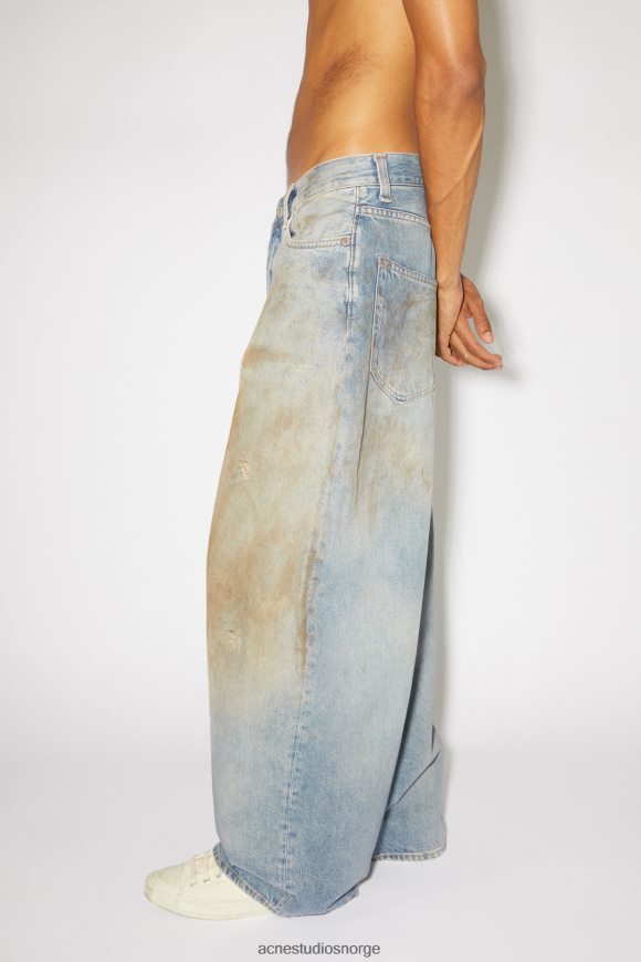 Acne Studios super baggy fit jeans - 2023 unisex N2PP4F1205 klær mellomblå
