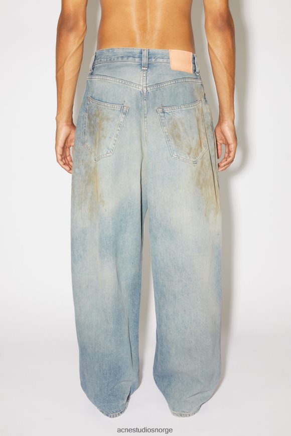 Acne Studios super baggy fit jeans - 2023 unisex N2PP4F1205 klær mellomblå
