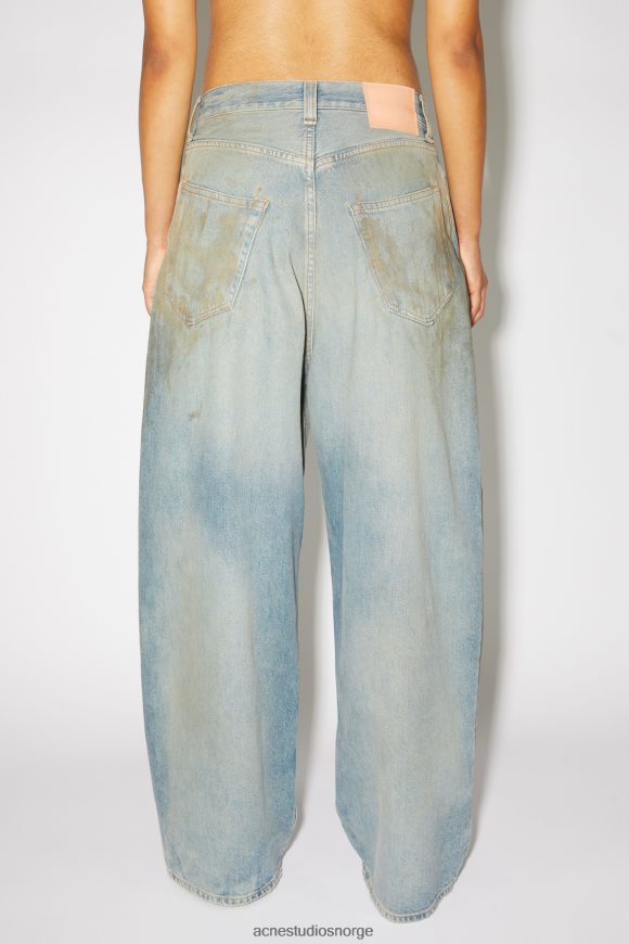 Acne Studios super baggy fit jeans - 2023 unisex N2PP4F437 klær mellomblå