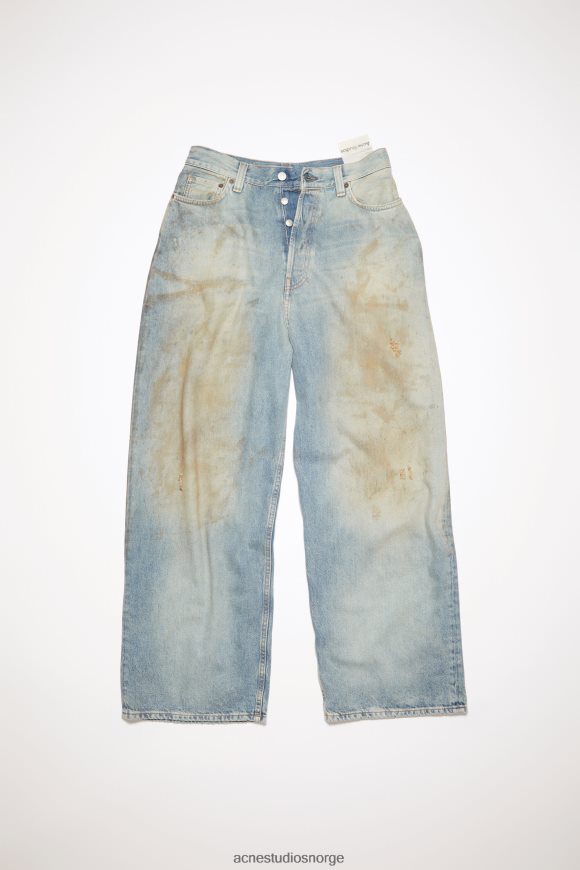 Acne Studios super baggy fit jeans - 2023 unisex N2PP4F437 klær mellomblå