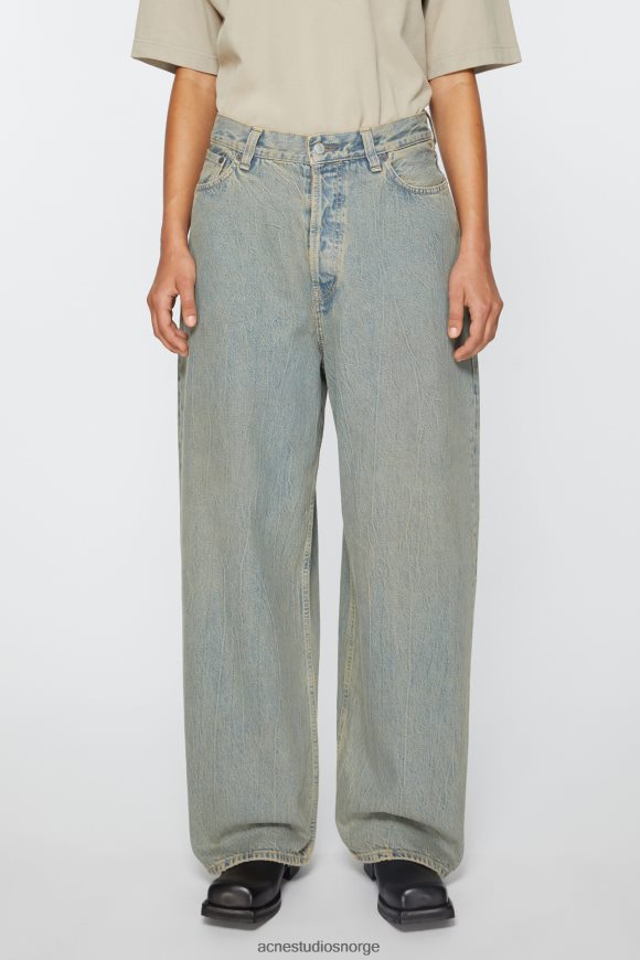 Acne Studios super baggy fit jeans - 2023f N2PP4F440 klær blå/beige