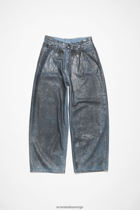 Acne Studios super baggy fit jeans - 2023m N2PP4F1045 klær sølv/blå