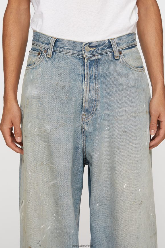 Acne Studios super baggy fit jeans - 2023m N2PP4F1105 klær lyse blå