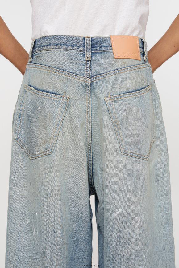 Acne Studios super baggy fit jeans - 2023m N2PP4F1105 klær lyse blå