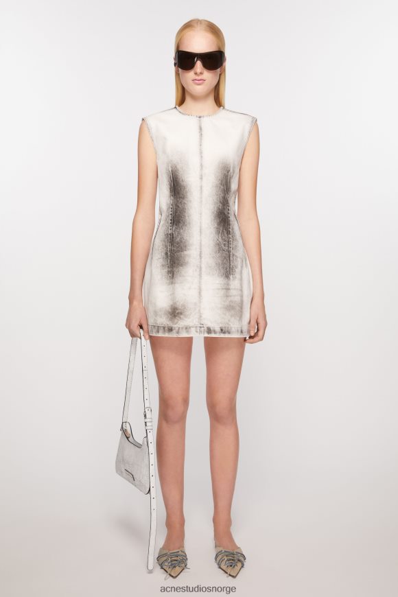 Acne Studios denim kjole N2PP4F255 klær hvit svart