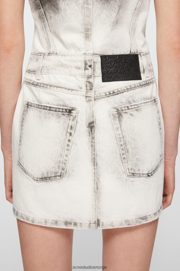 Acne Studios denim kjole N2PP4F255 klær hvit svart