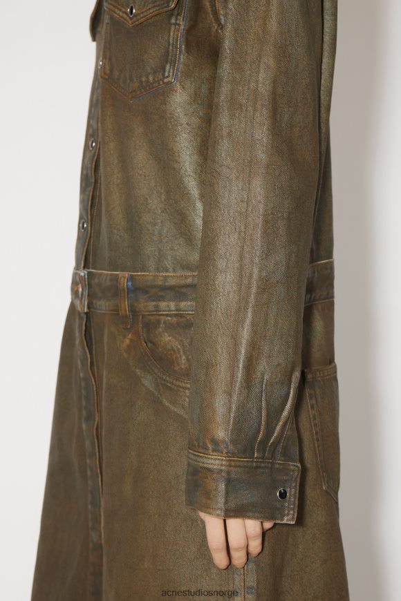 Acne Studios denim kjole N2PP4F284 klær blå/beige