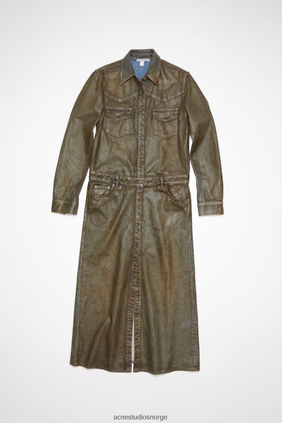 Acne Studios denim kjole N2PP4F284 klær blå/beige