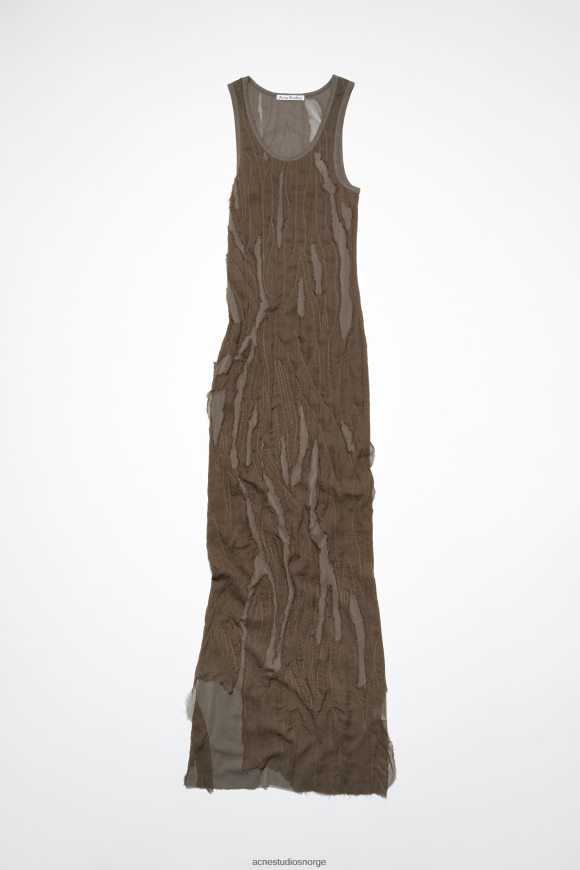 Acne Studios ermeløs kjole runway show N2PP4F278 klær brun