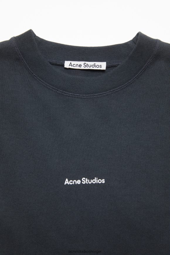 Acne Studios logo t-skjorte kjole N2PP4F267 klær svart