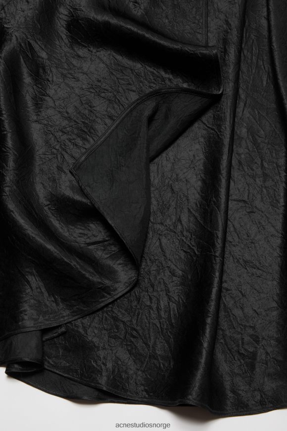 Acne Studios sateng kjole N2PP4F268 klær svart