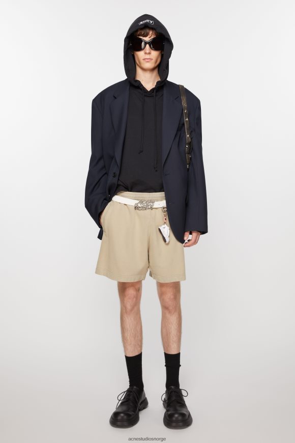 Acne Studios bomullsshorts N2PP4F1102 klær betong grå