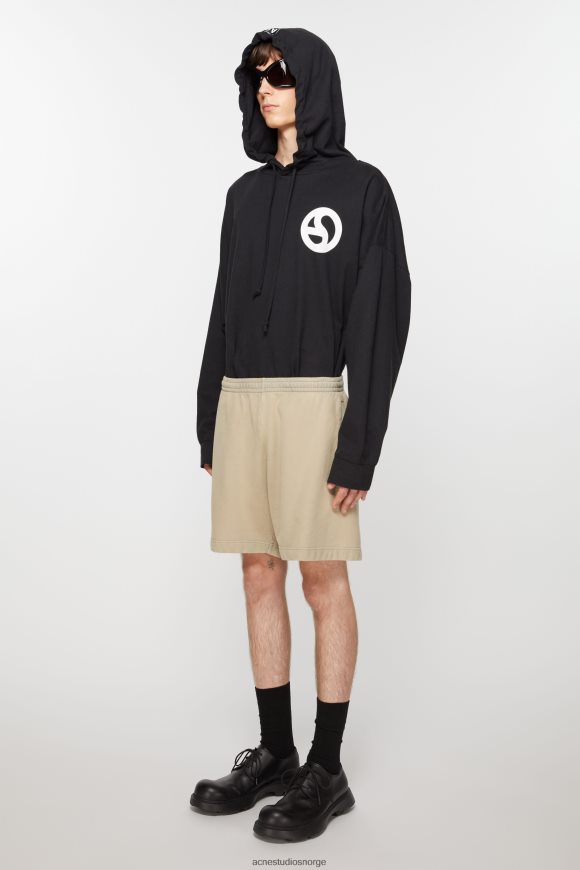 Acne Studios bomullsshorts N2PP4F1102 klær betong grå