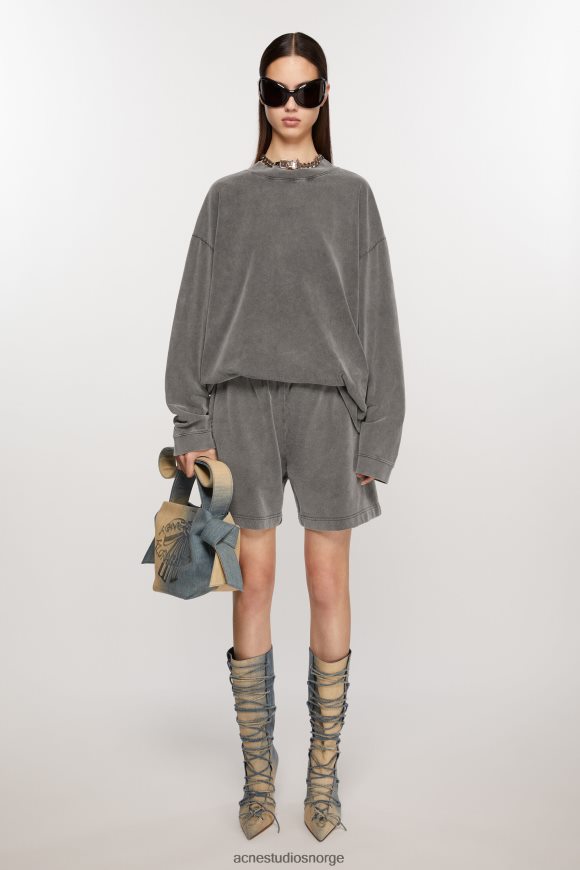 Acne Studios bomullsshorts N2PP4F333 klær bleknet svart