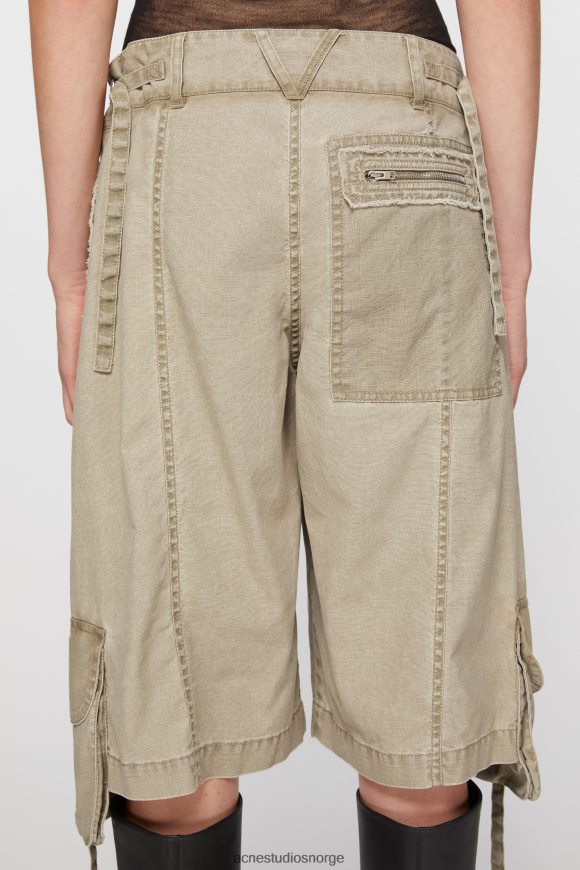 Acne Studios cargo shorts N2PP4F334 klær khaki beige