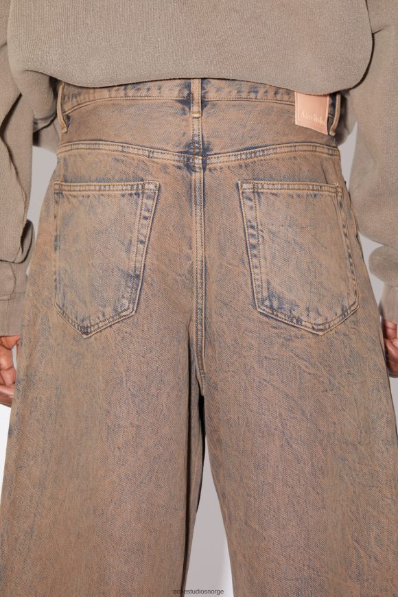 Acne Studios denimshorts med løs passform N2PP4F1083 klær lys rosa/grå