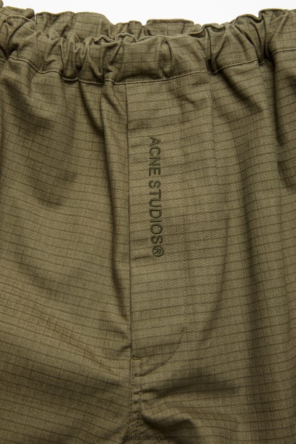 Acne Studios ripstop shorts N2PP4F1069 klær olivengrønn