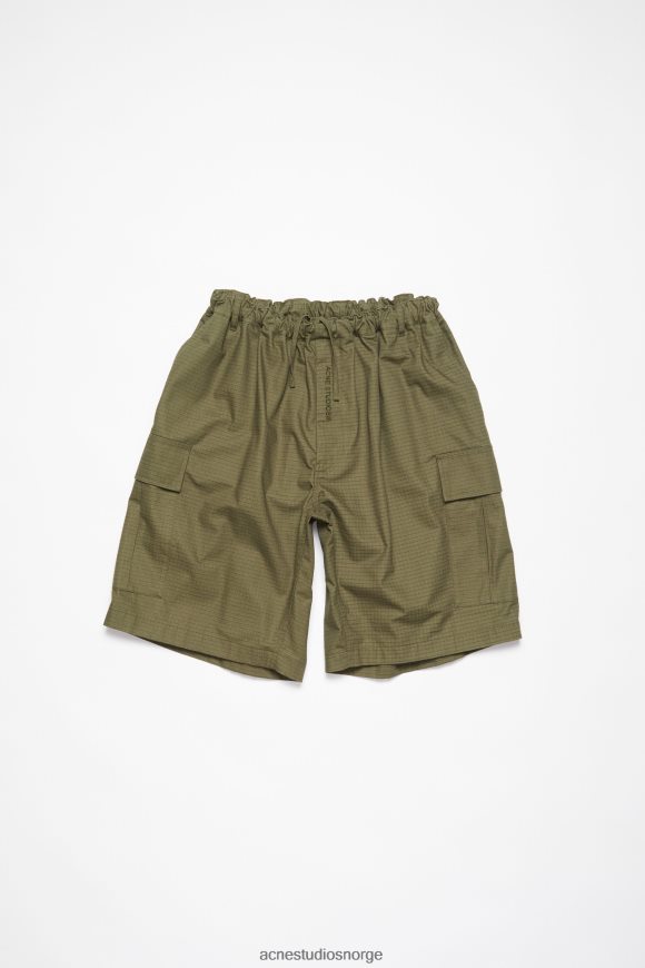 Acne Studios ripstop shorts N2PP4F1069 klær olivengrønn