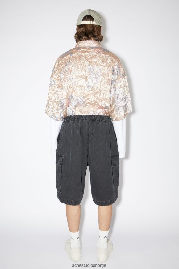 Acne Studios ripstop shorts N2PP4F1079 klær svart