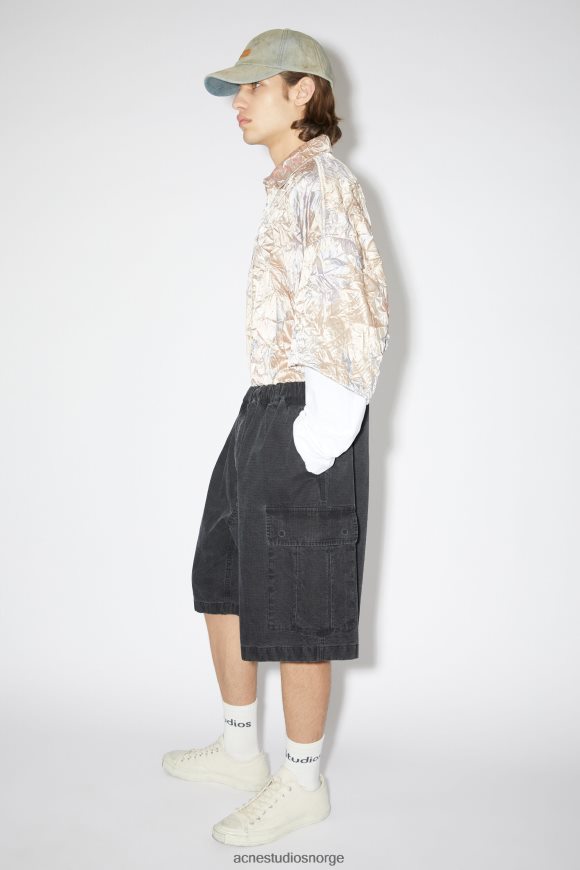 Acne Studios ripstop shorts N2PP4F1079 klær svart