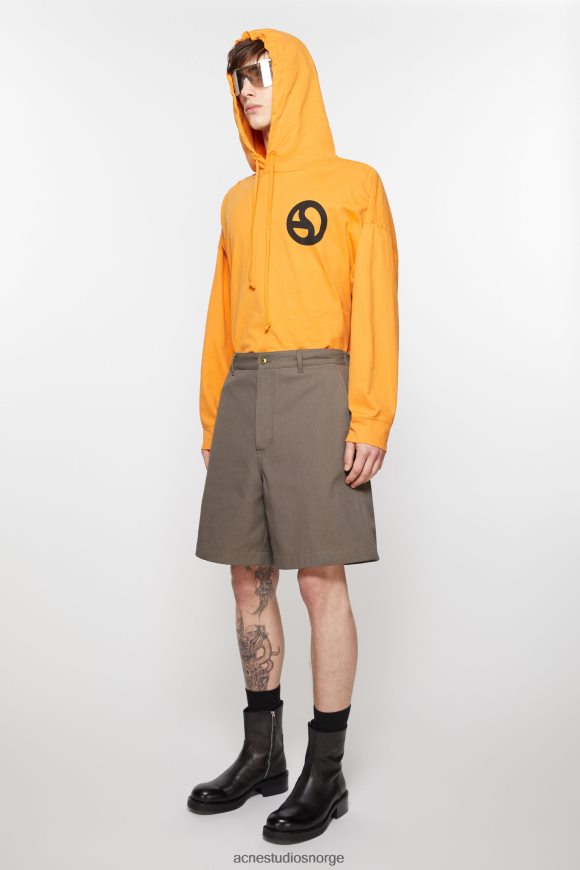 Acne Studios shorts med normal passform N2PP4F1072 klær hasselnøtt brun