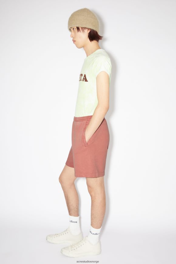 Acne Studios sweatshorts i bomull N2PP4F1080 klær vintage rosa
