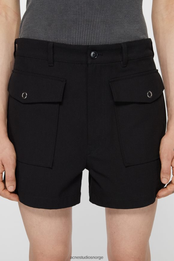 Acne Studios twill shorts N2PP4F1067 klær svart