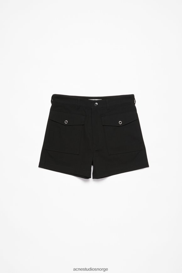 Acne Studios twill shorts N2PP4F1067 klær svart